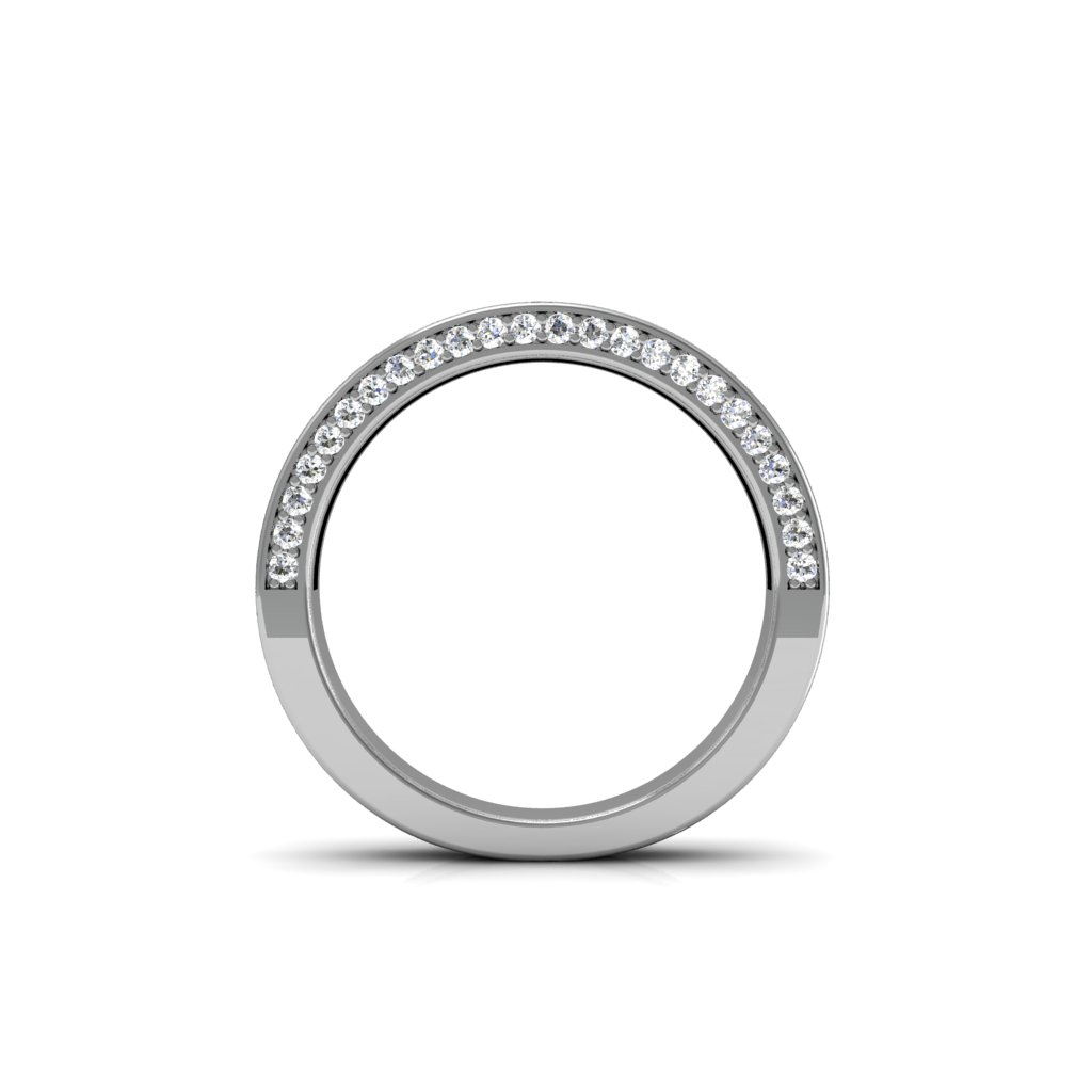 Three Stone Princess Cut Bridal Set